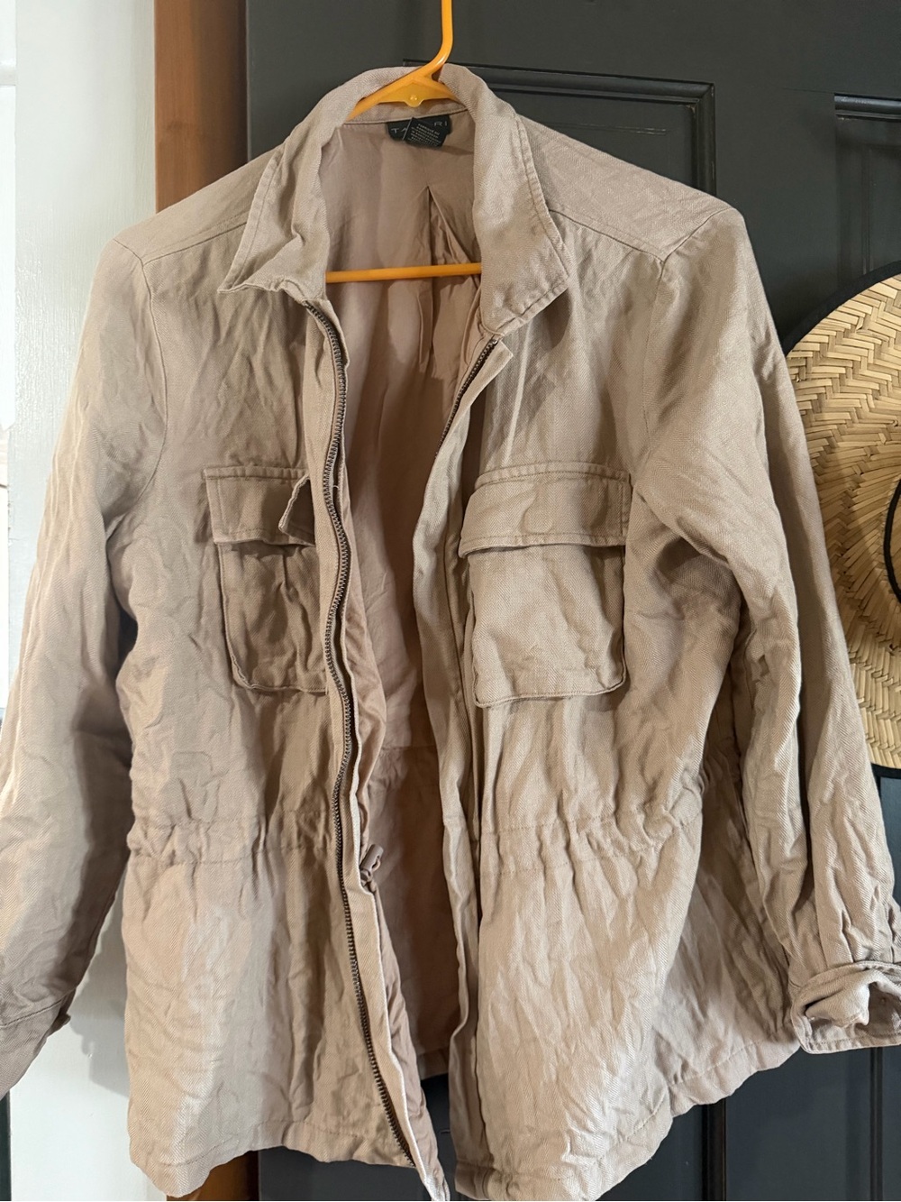 Tahari Women's Beige Field Jacket